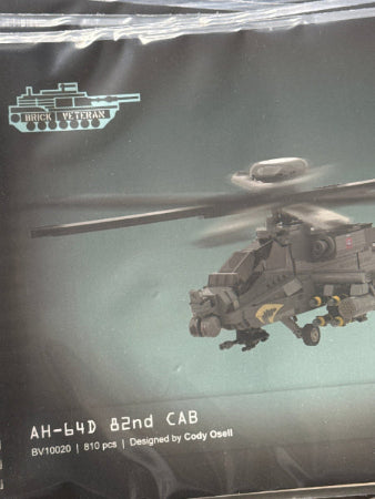 AH-64D physical instruction booklet w/ canopy prints