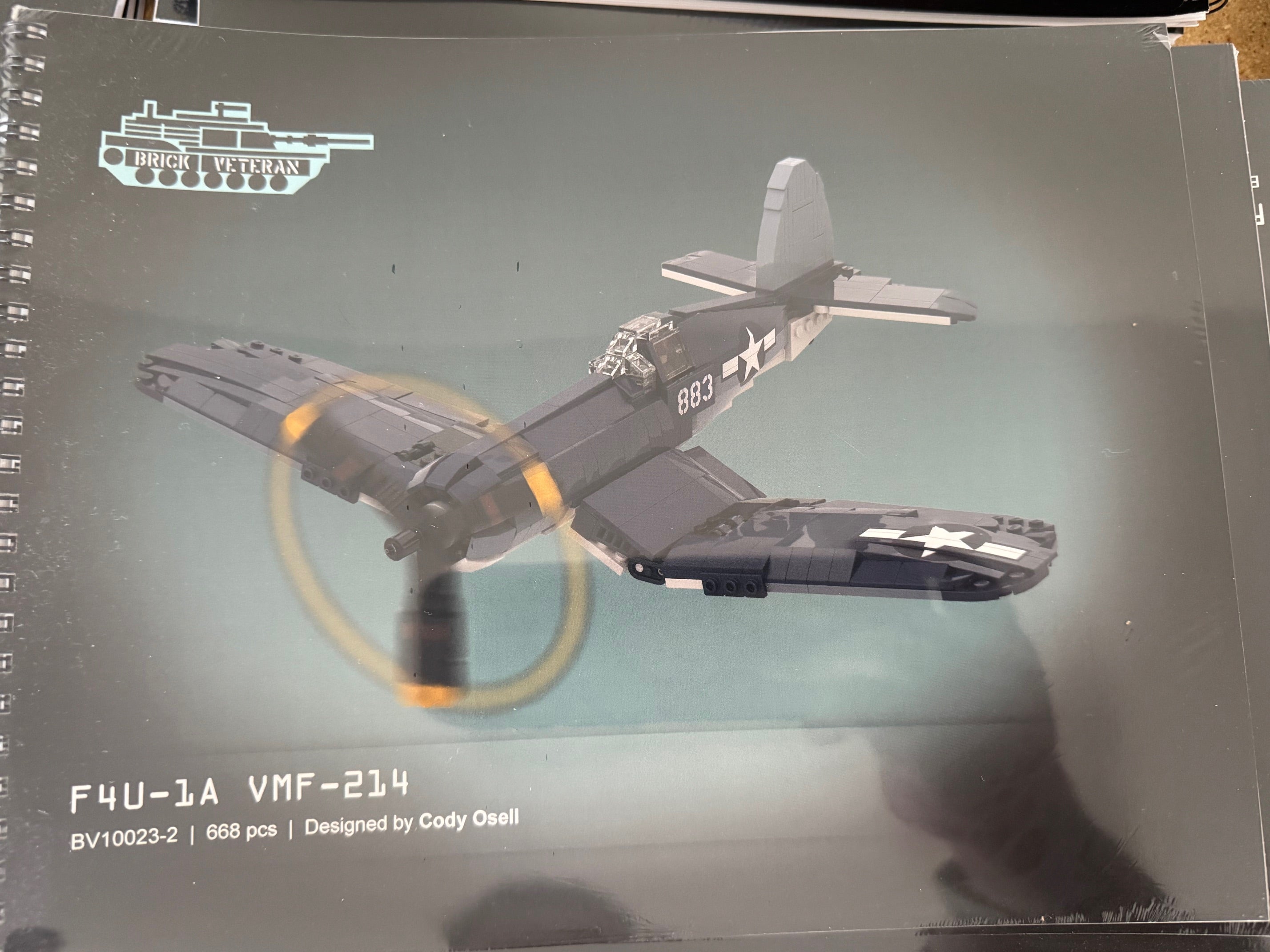 F4U-1A VMF physical instruction booklet