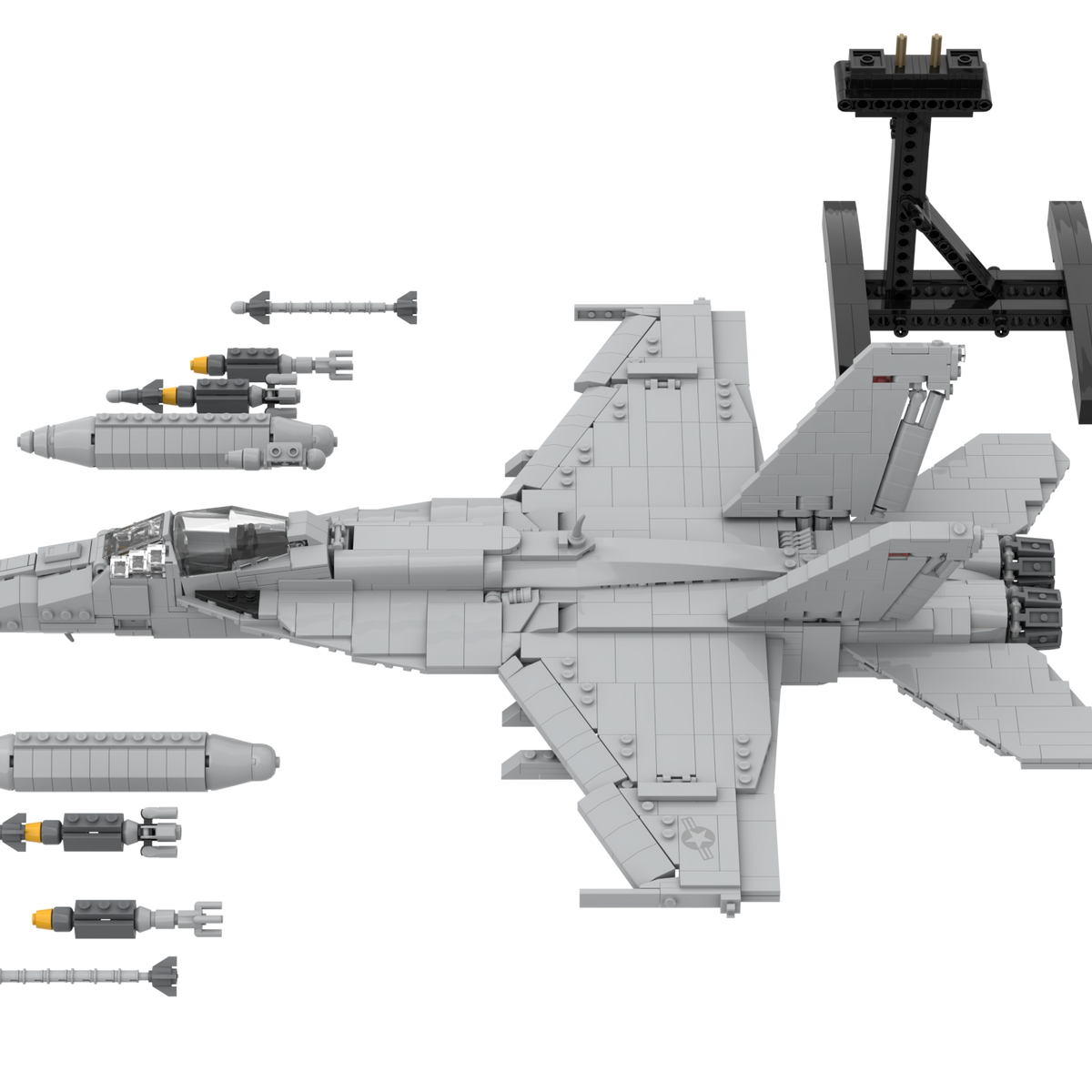 米軍 F18 模型教材 F/A-18E/F digital instructions & .xml